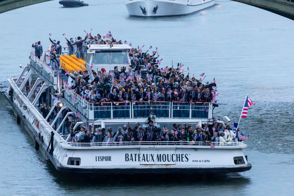 U.S. Olympic Team participates in 2024 Opening Ceremonies in Paris