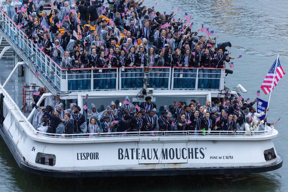 U.S. Olympic Team participates in 2024 Opening Ceremonies in Paris