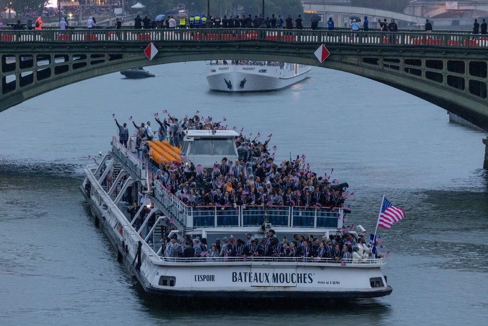 U.S. Olympic Team participates in 2024 Opening Ceremonies in Paris