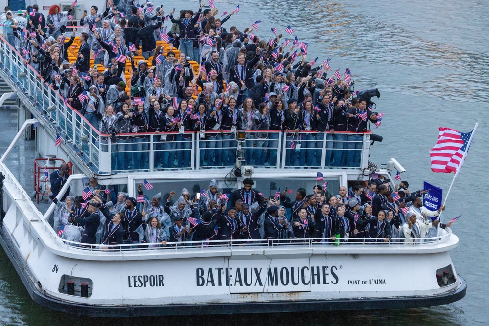 U.S. Olympic Team participates in 2024 Opening Ceremonies in Paris