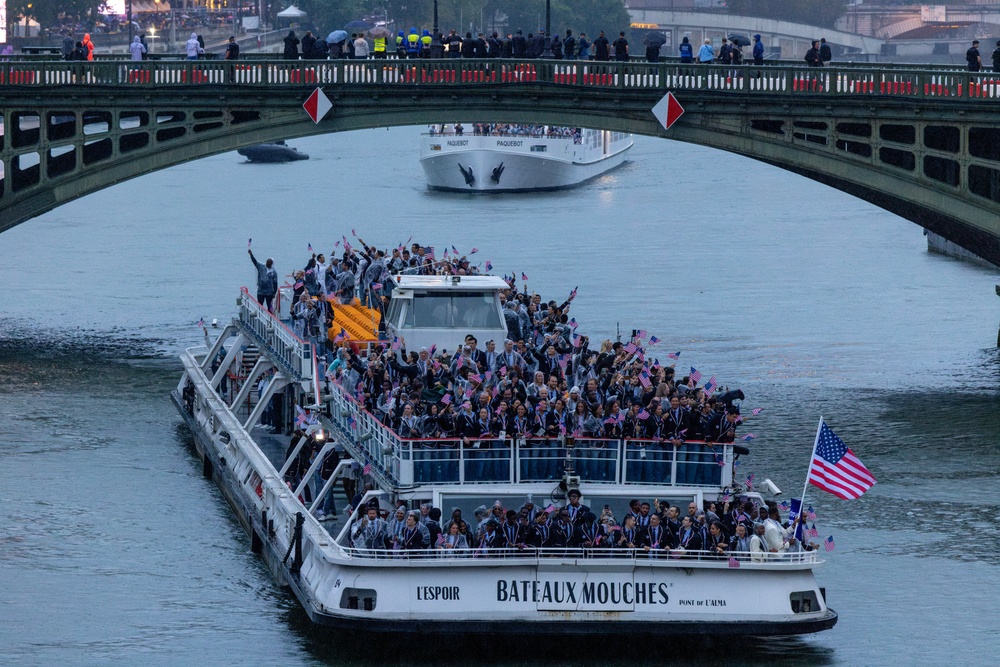 U.S. Olympic Team participates in 2024 Opening Ceremonies in Paris