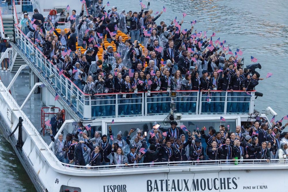 U.S. Olympic Team participates in 2024 Opening Ceremonies in Paris