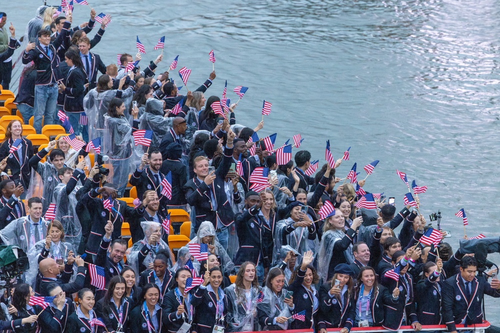 U.S. Olympic Team participates in 2024 Opening Ceremonies in Paris