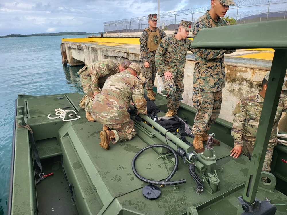 166th Regional Support Group communications section assist U.S. Marine Corps training exercise