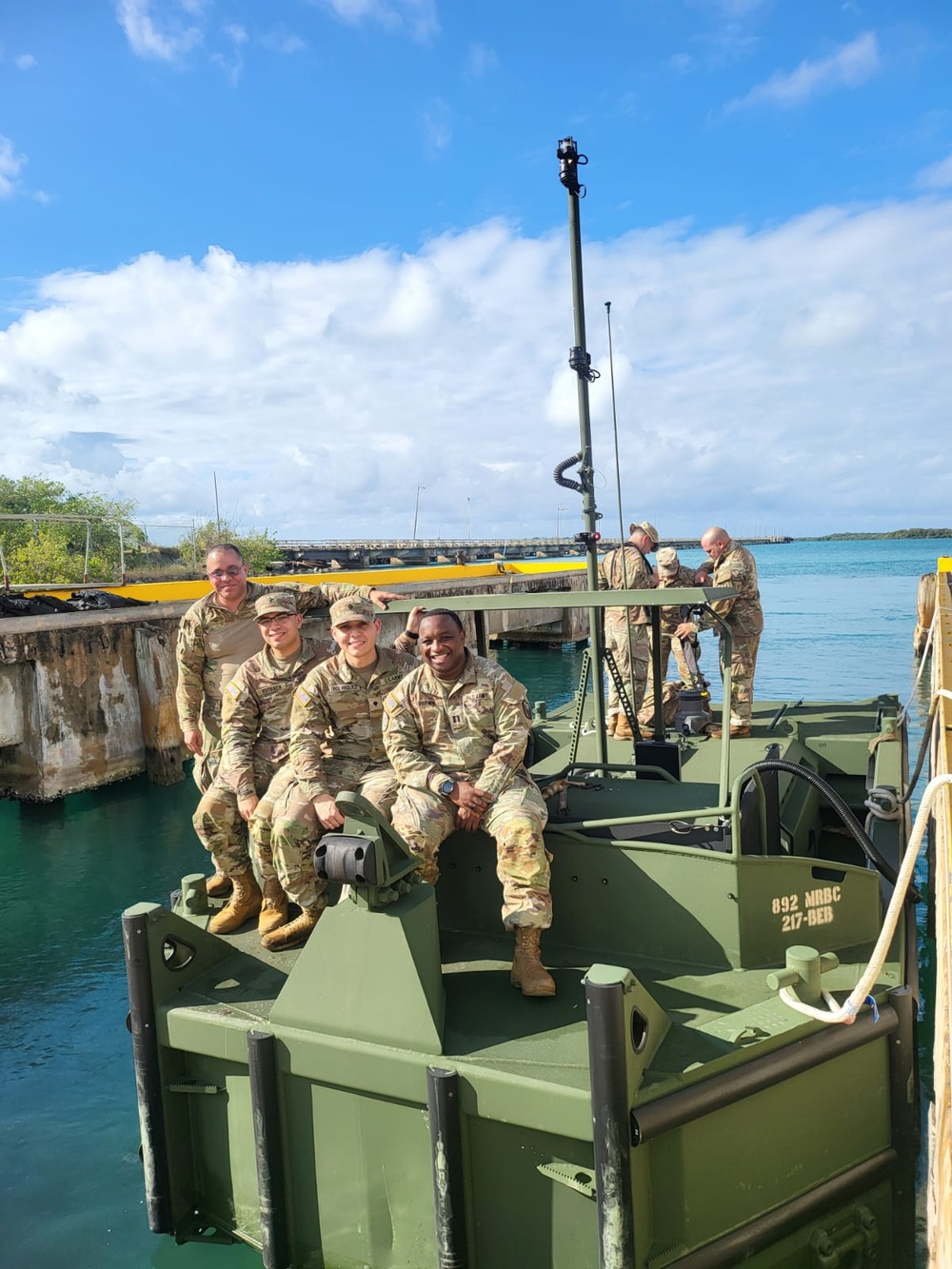 166th Regional Support Group communications section assist U.S. Marine Corps training exercise