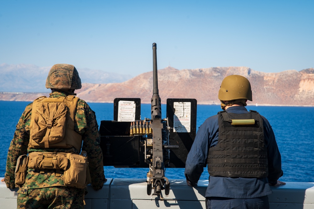 USS New York Arrives In Souda Bay Greece