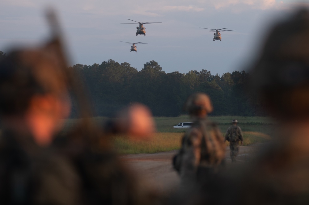 Aviation and infantry coordinate for culminating exercise at XCTC