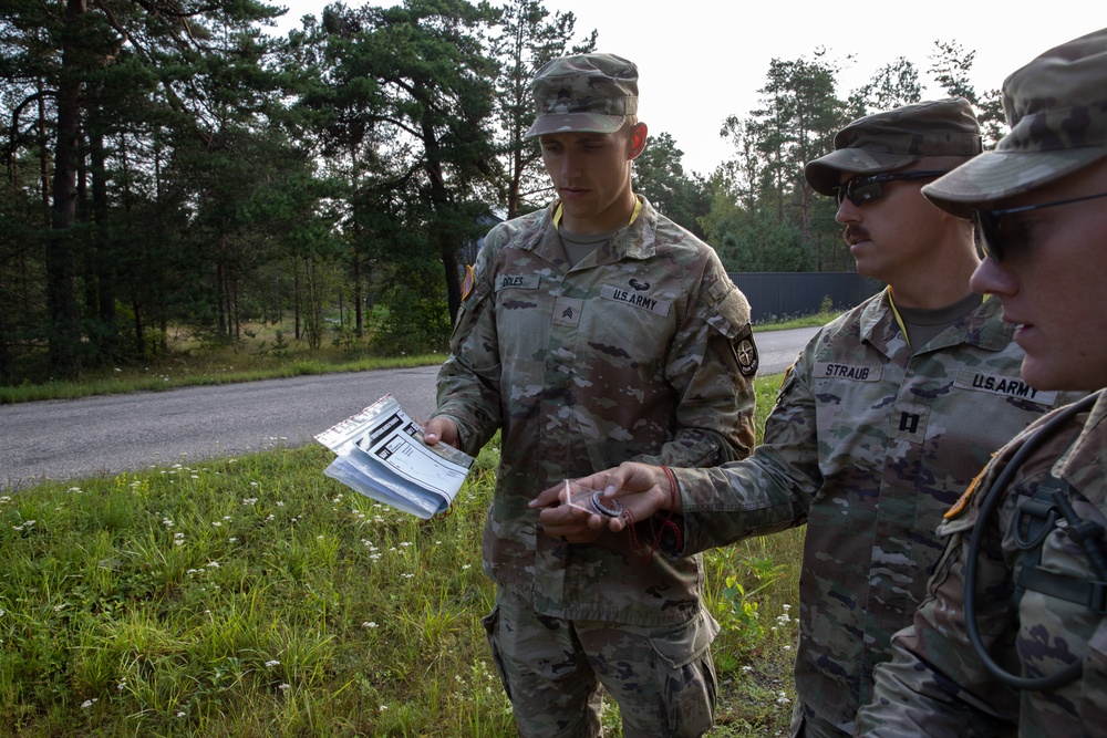 Members of team USA navigate the land