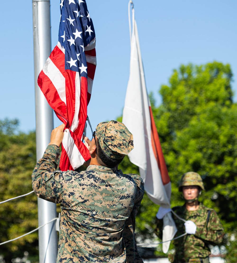 RD24 | 3rd MEB, JGSDF Morning Colors at Camp Kengun