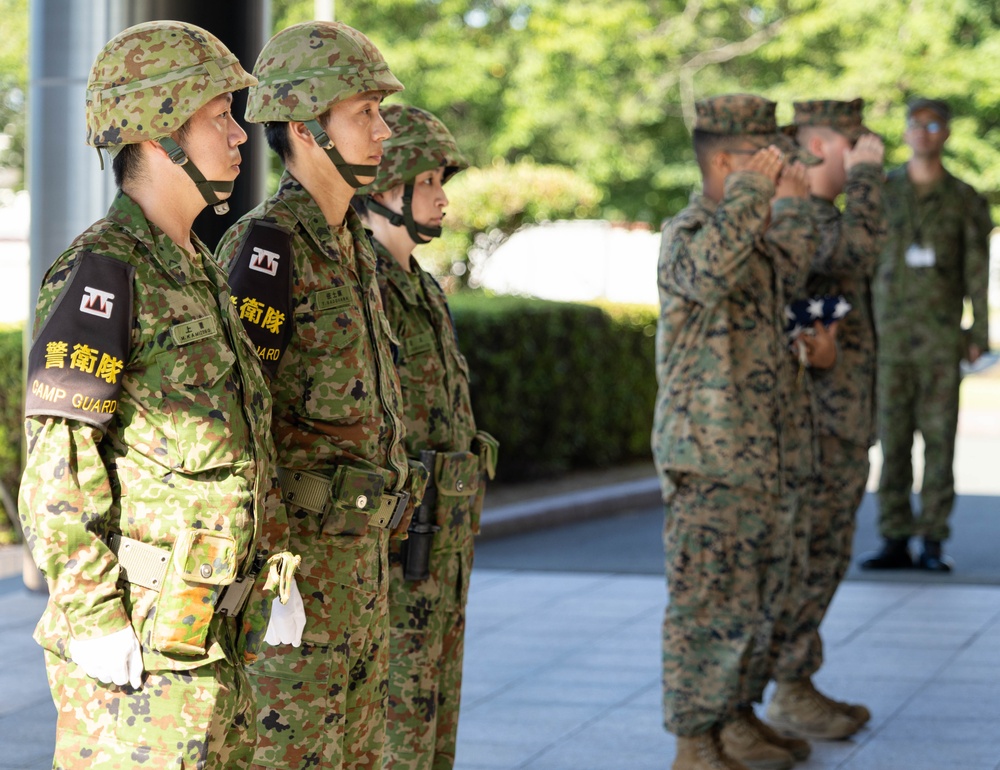 RD24 | 3rd MEB, JGSDF Morning Colors at Camp Kengun