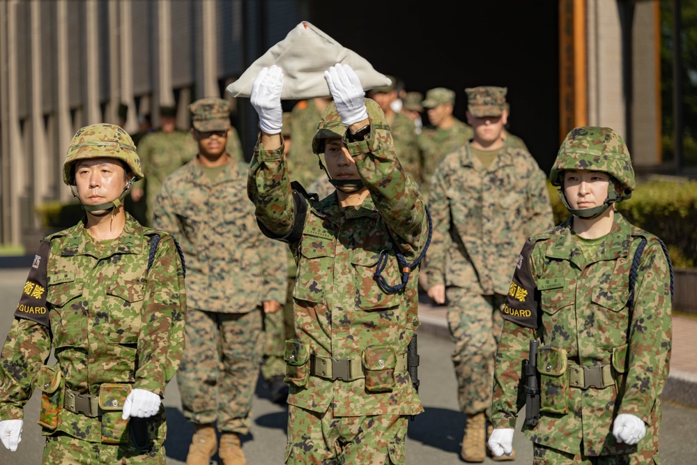 RD24 | 3rd MEB, JGSDF Morning Colors at Camp Kengun