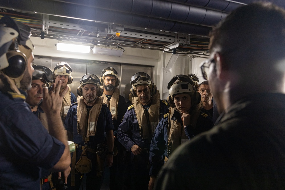 MRF-D 24.3: VMM-268 (Rein.) Marines conduct deck landing qualifications aboard Italian aircraft carrier ITS Cavour during Exercise Pitch Black 24