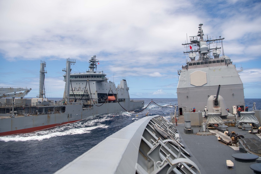 USS Princeton, New Zealand Conduct Replenishment at Sea
