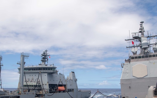 USS Princeton, New Zealand Conduct Replenishment at Sea