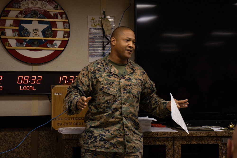 31st MEU: Guiding Future Senior Enlisted Advisors