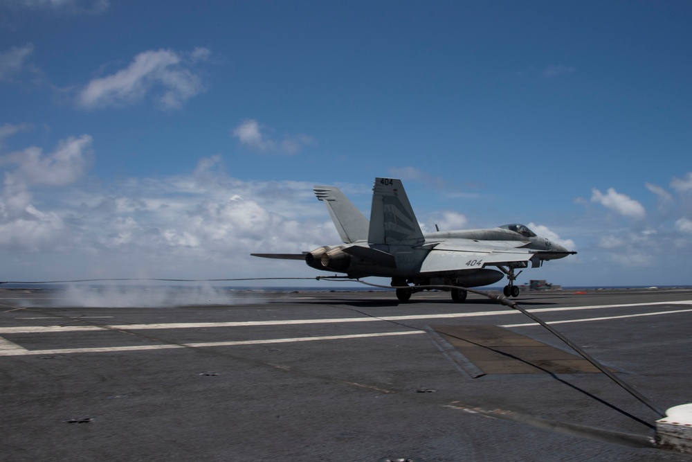 Abraham Lincoln conducts flight operations