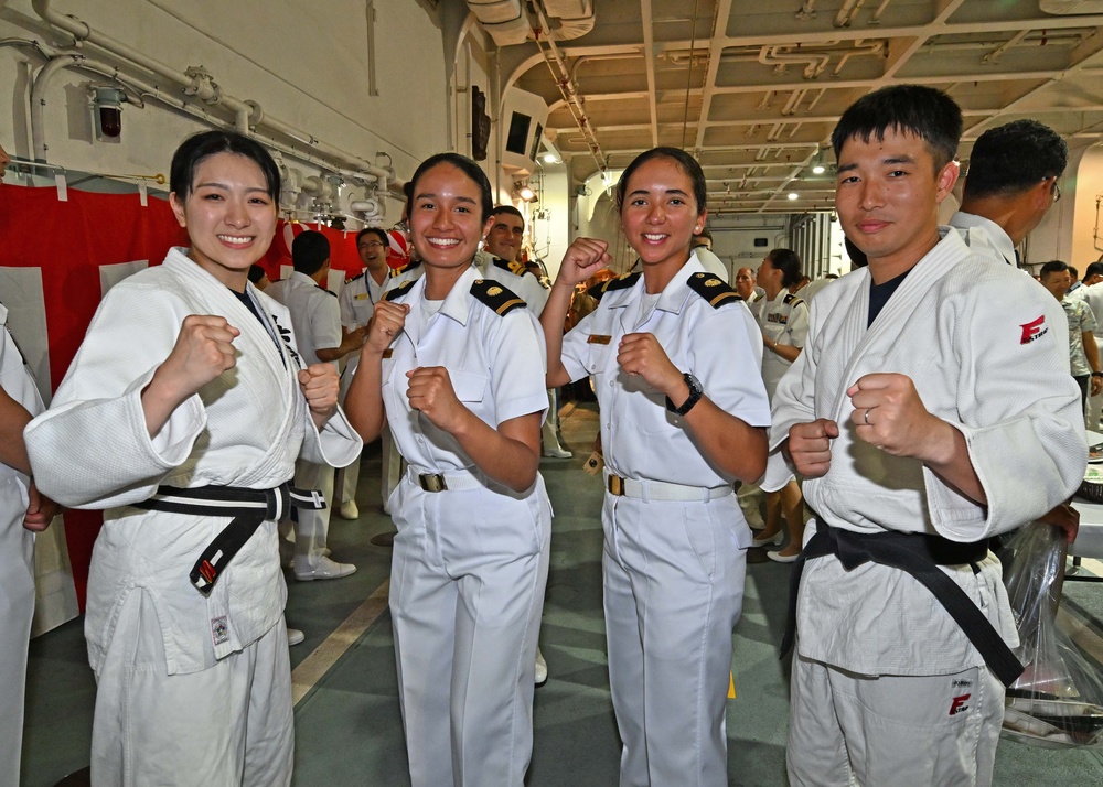 JS Kunisaki hosts reception for partner nations at RIMPAC 2024