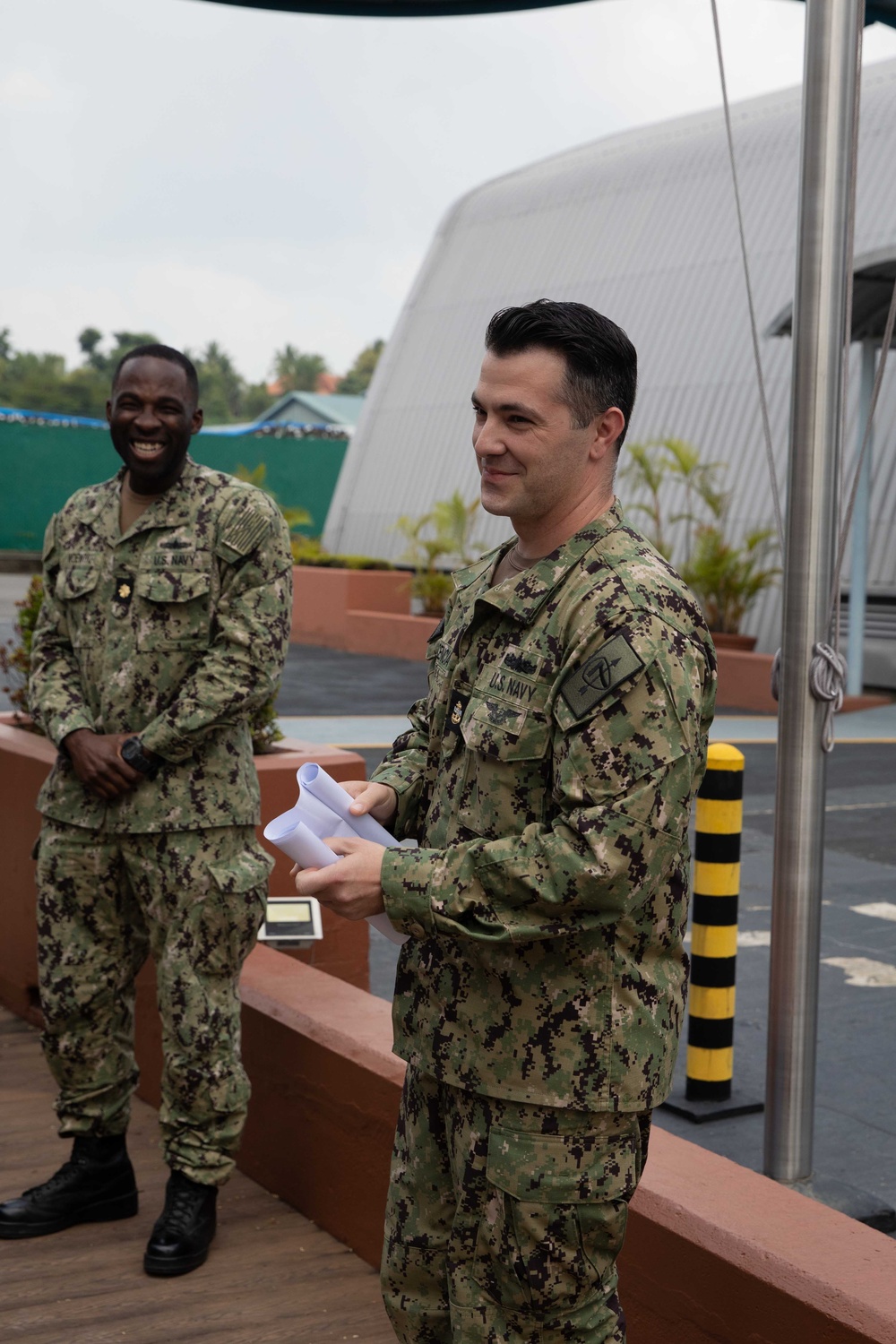 Destroyer Squadron 7 Conducts Reenlistment Ceremony