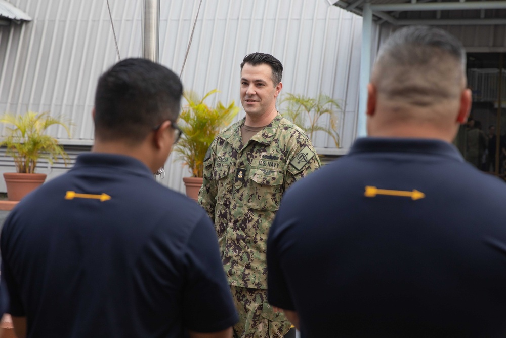 Destroyer Squadron 7 Conducts Reenlistment Ceremony