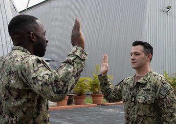 Destroyer Squadron 7 Conducts Reenlistment Ceremony