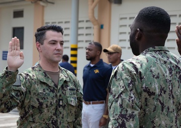 Destroyer Squadron 7 Conducts Reenlistment Ceremony