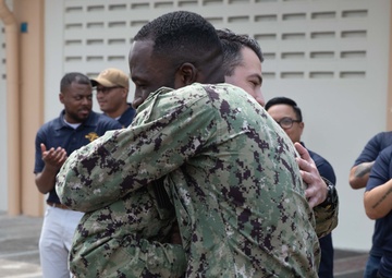 Destroyer Squadron 7 Conducts Reenlistment Ceremony