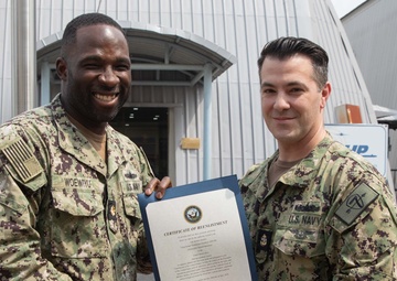 Destroyer Squadron 7 Conducts Reenlistment Ceremony