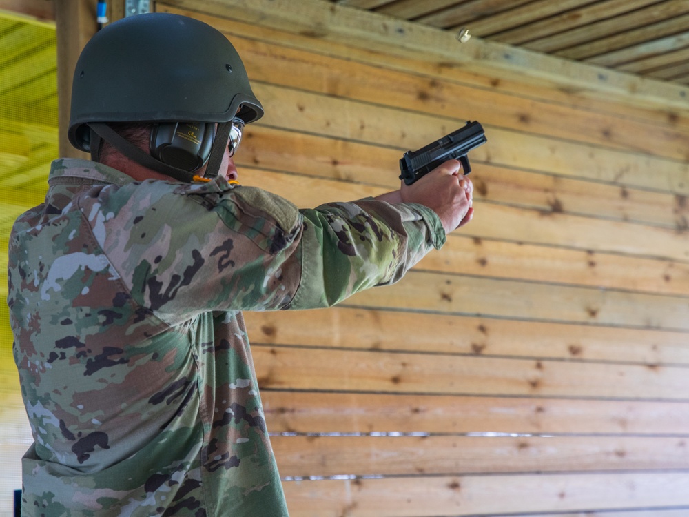 Sergeant Conner J. Williams fires down range