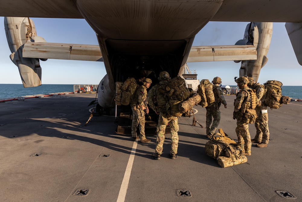 MRF-D 24.3: Royal Marine Commandos insert via MV-22B Ospreys during Exercise Predator’s Run 24