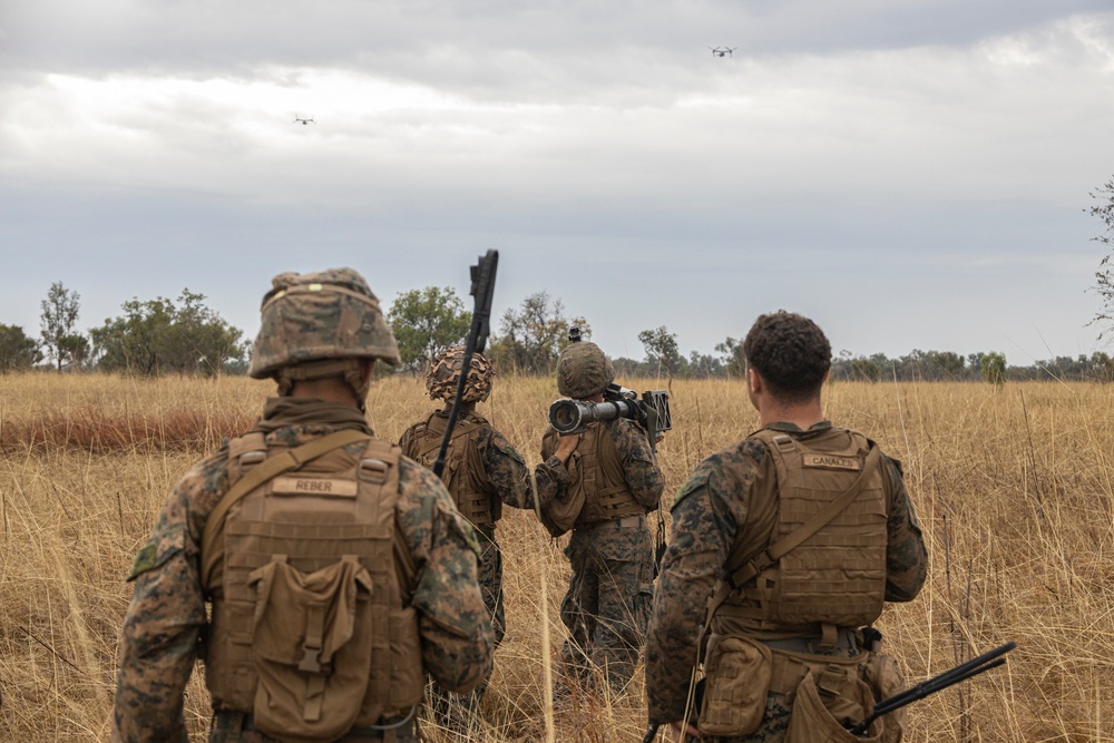 MRF-D 24.3 Marines rehearse low altitude air defense with MV-22B Ospreys during Exercise Predator’s Run 24