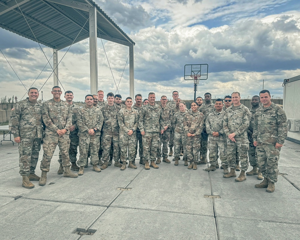 10th AAMDC Commanding General visits troops in Poland
