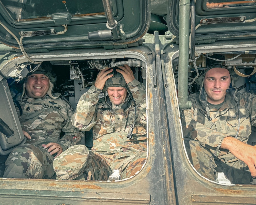 10th AAMDC Commanding General visits troops in Poland