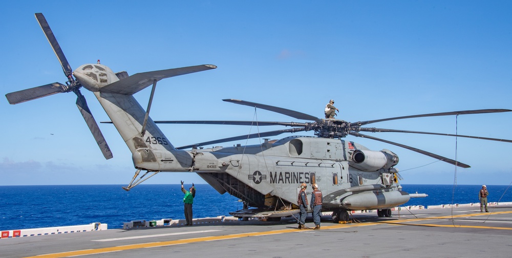 Flight Operations Aboard USS America (LHA 6)