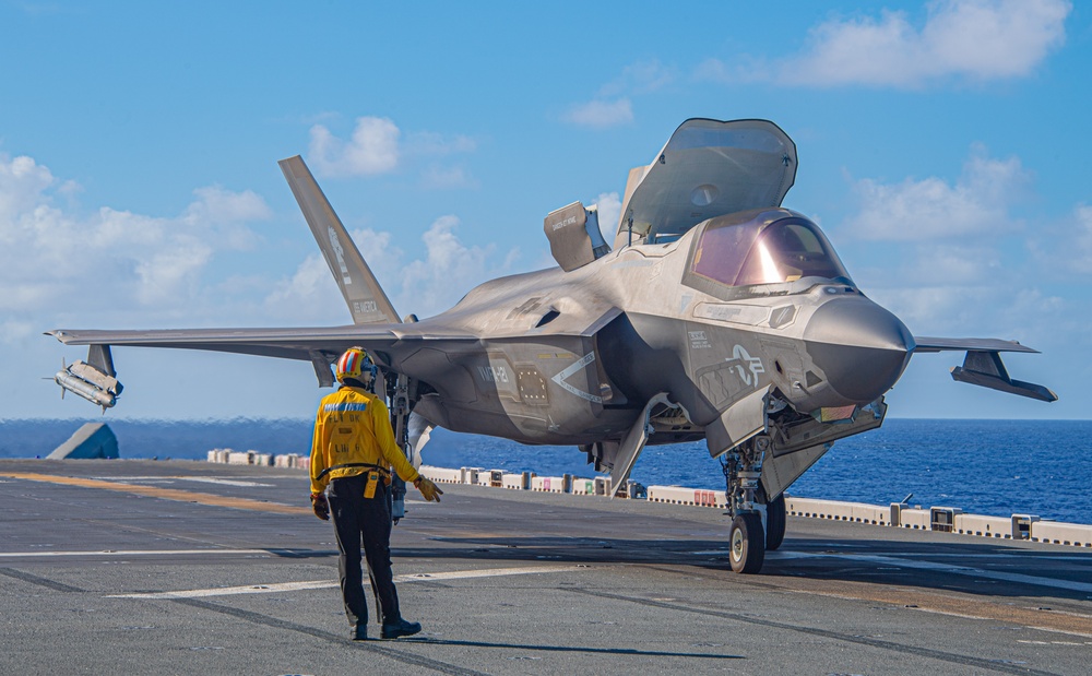 Flight Operations Aboard USS America (LHA 6)