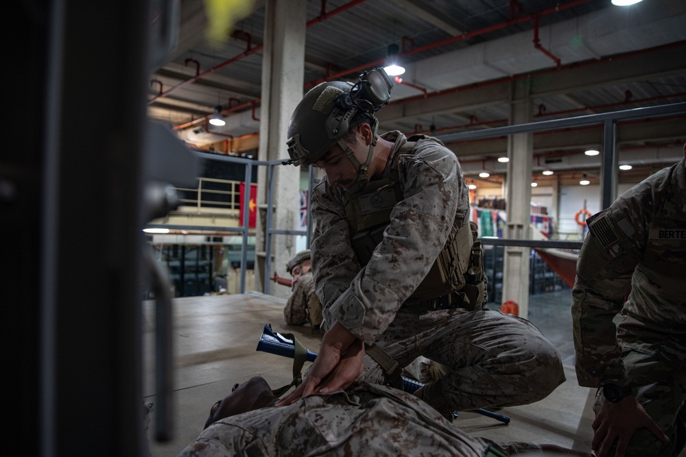 Fleet Anti-terrorism Security Team Company Central (FASTCENT) Conducts Tactical Combat Casualty Care Training