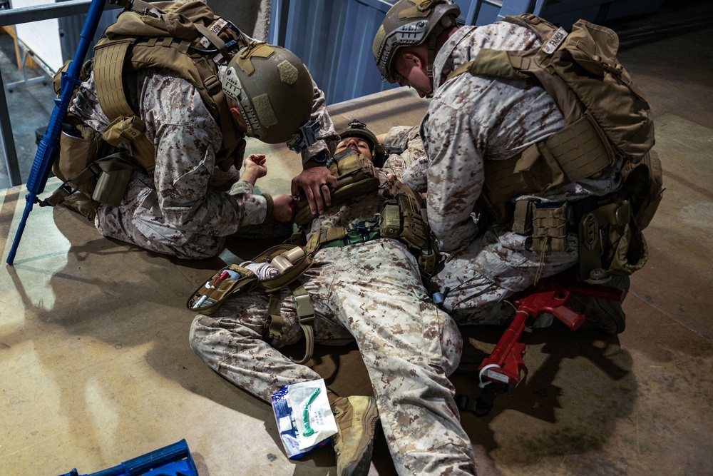 Fleet Anti-terrorism Security Team Company Central (FASTCENT) Conducts Tactical Combat Casualty Care Training