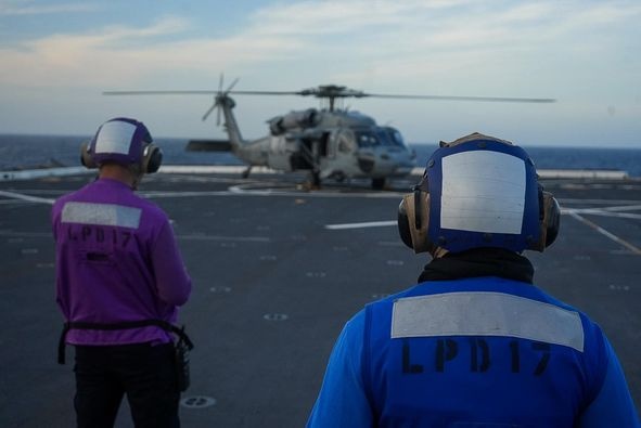 USS San Antonio Flight Operations