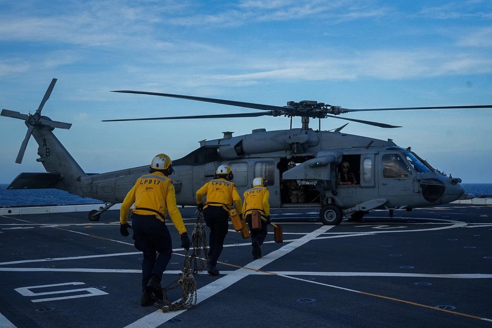 USS San Antonio Flight Operations