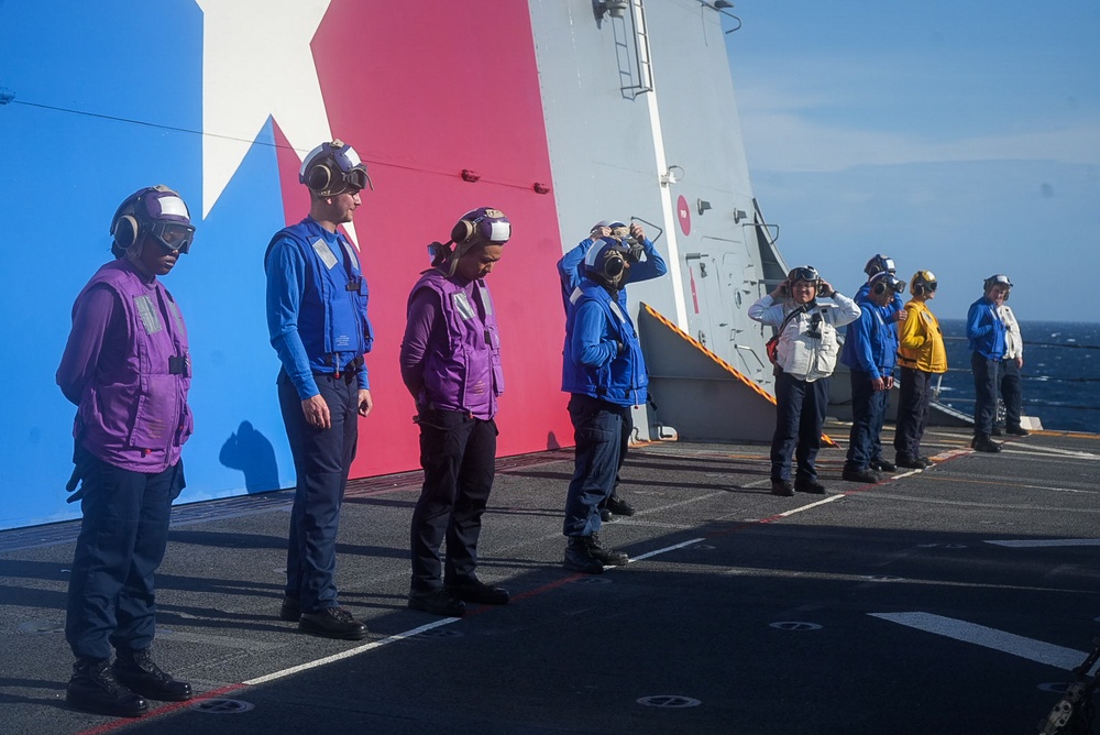 USS San Antonio Flight Operations