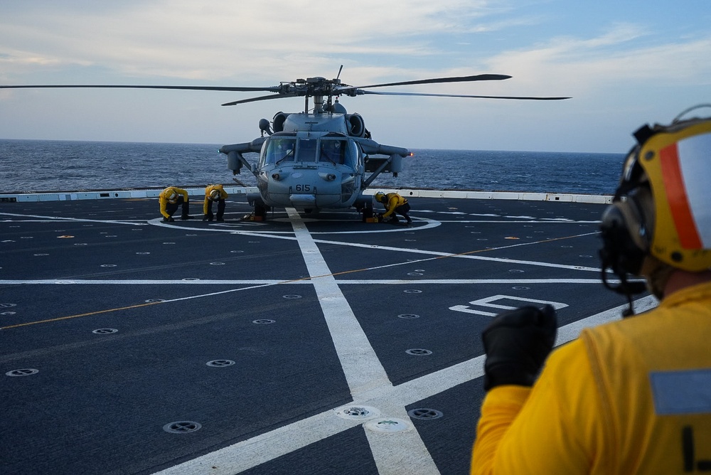 USS San Antonio Flight Operations