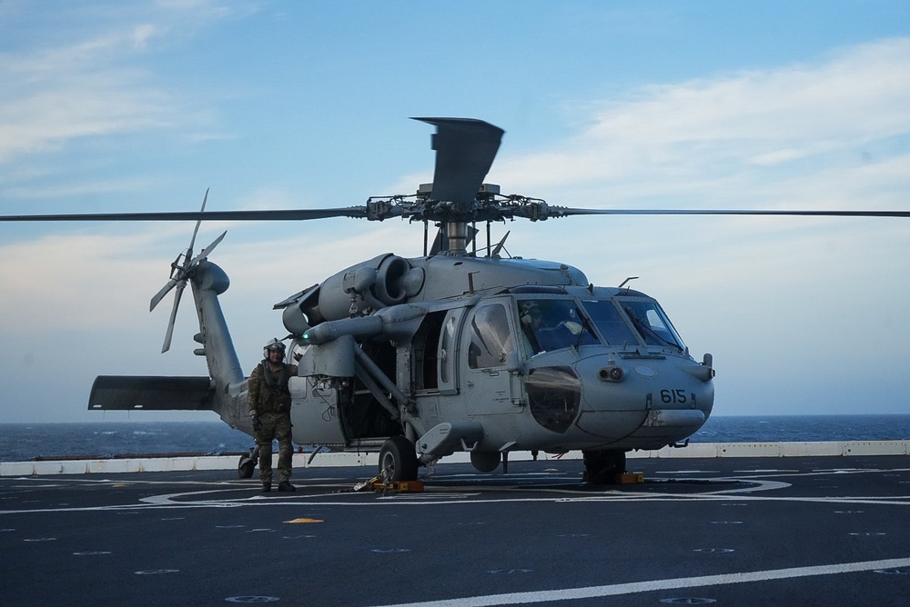 USS San Antonio Flight Operations