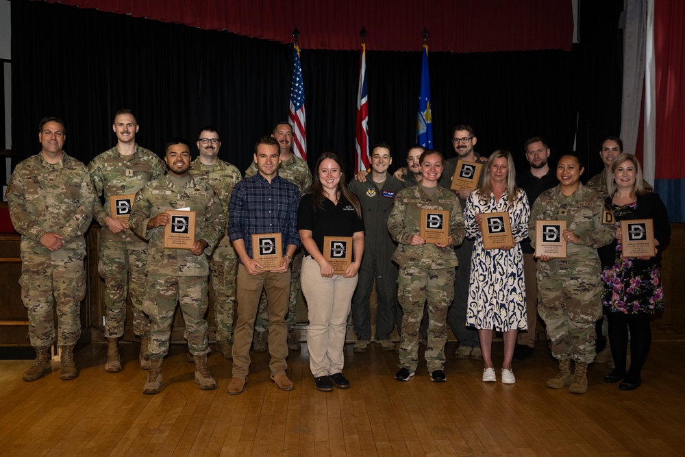 RAF Mildenhall holds 100th ARW 2nd Quarterly Awards Ceremony