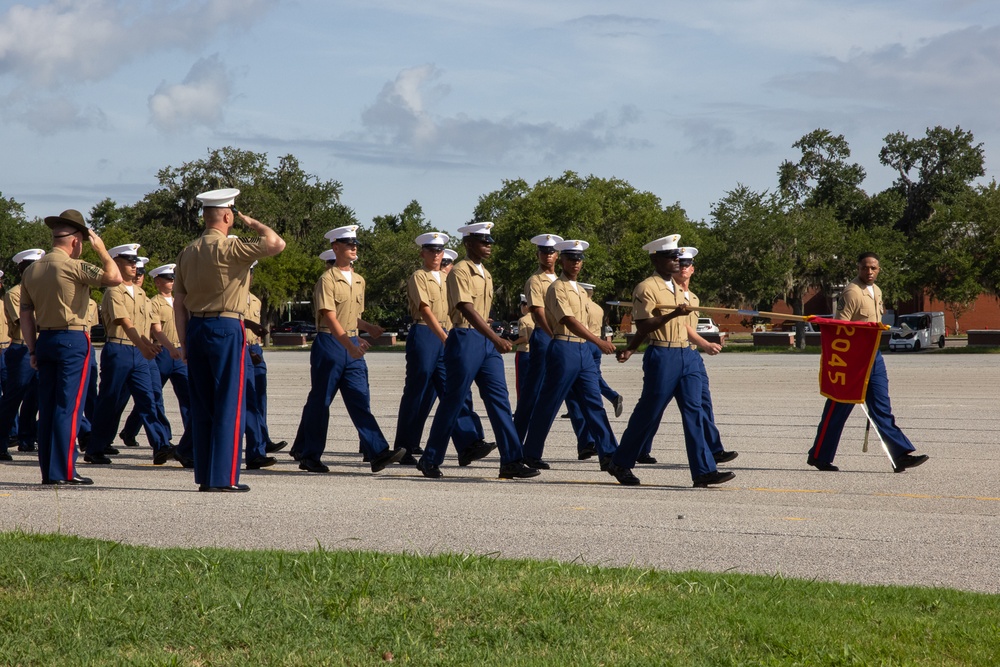 Native of Tampa graduates as platoon honor graduate of platoon 2045, Hotel Company