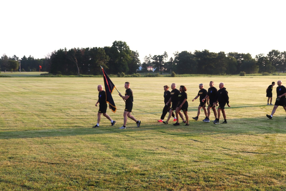 Installation Run brings together Soldiers from across Fort McCoy to build esprit de corps