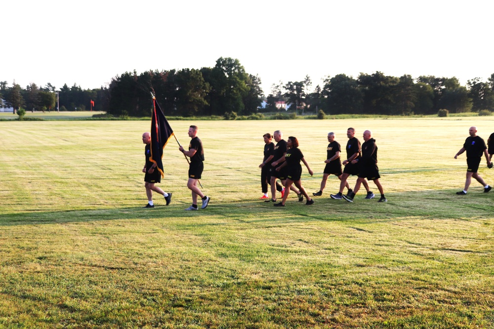Installation Run brings together Soldiers from across Fort McCoy to build esprit de corps