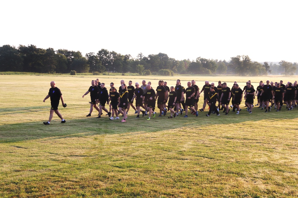 Installation Run brings together Soldiers from across Fort McCoy to build esprit de corps