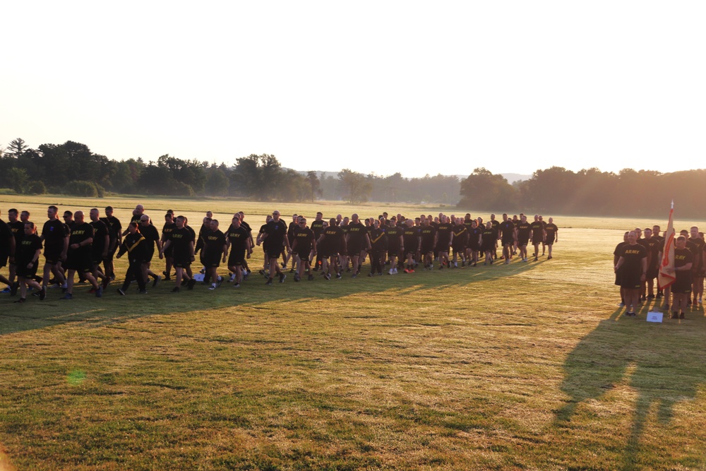 Installation Run brings together Soldiers from across Fort McCoy to build esprit de corps
