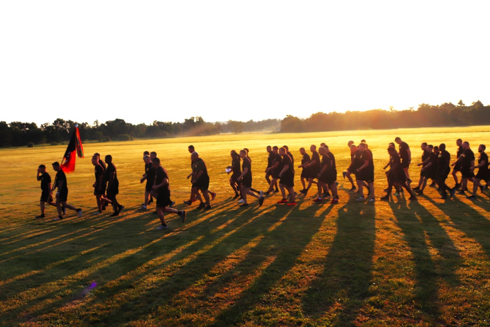 Installation Run brings together Soldiers from across Fort McCoy to build esprit de corps