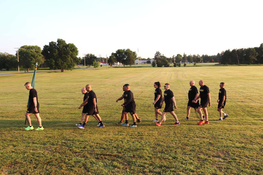 Installation Run brings together Soldiers from across Fort McCoy to build esprit de corps