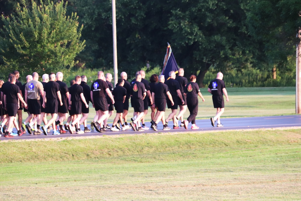 Installation Run brings together Soldiers from across Fort McCoy to build esprit de corps